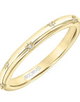 Gold 'Celestial' Star Diamond Wedding Band Ring - Skeie's Jewelers