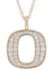 Skeie's Jewelers University of Oregon Ducks "O" Pendant - Diamonds