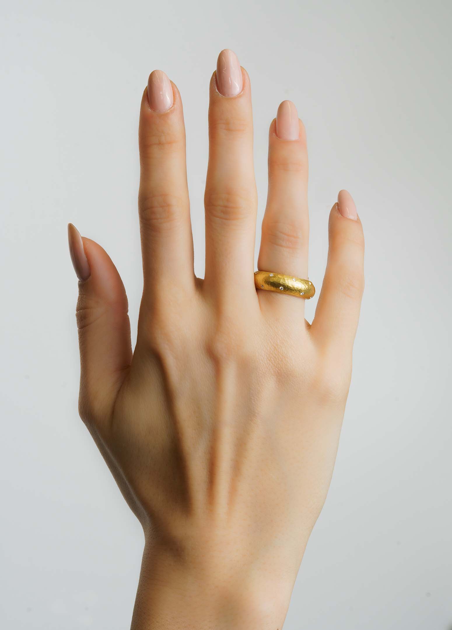 Lika Behar Yellow Gold & Diamond 'Ios' Band Ring | Skeie's Jewelers