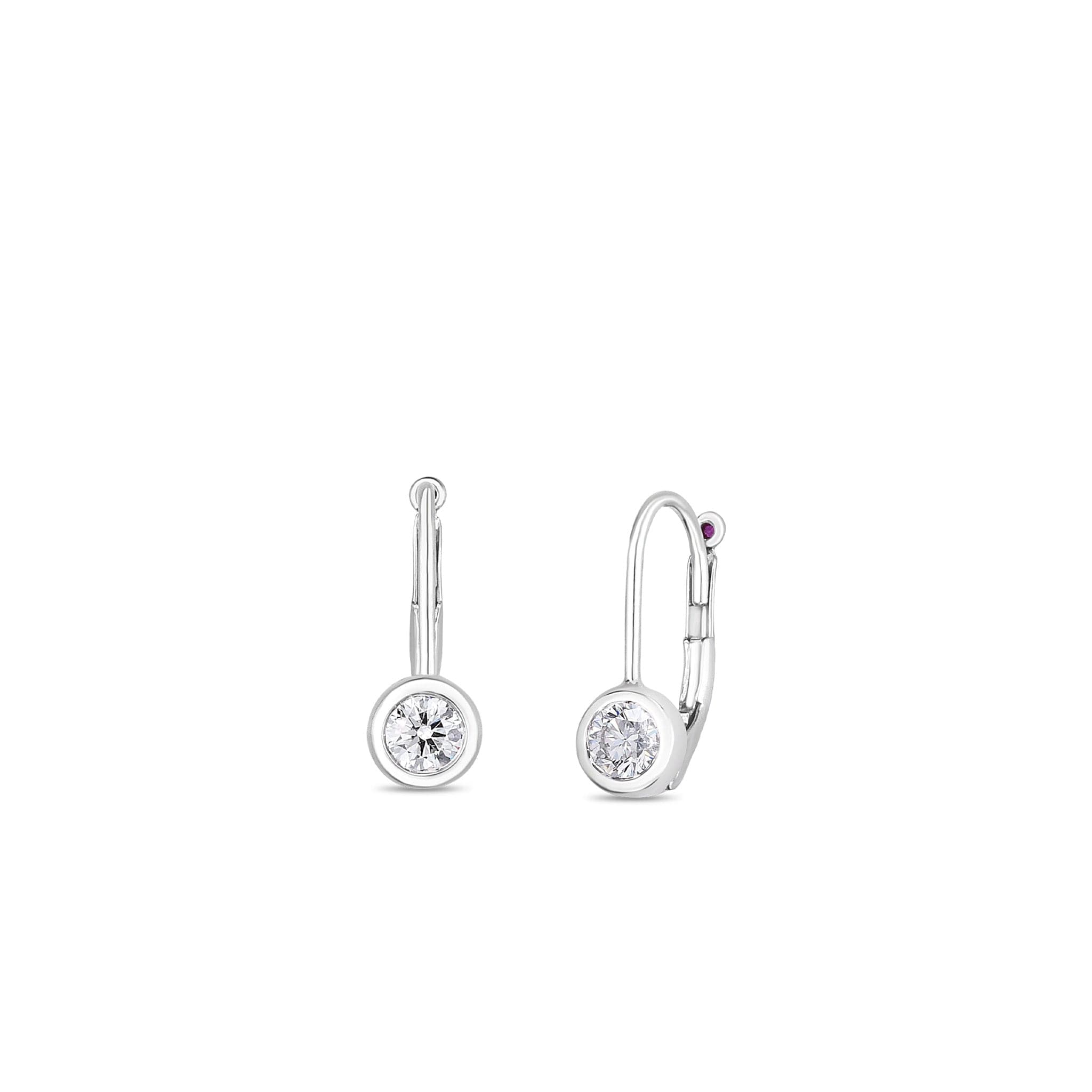 Roberto Coin Bezel-Set Diamond Euro Dangle Earrings – Skeie's Jewelers