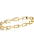Roberto Coin Bracelet Navarra Oro Diamond Yellow Gold Bangle