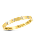 Roberto Coin Verona Bangle with Diamonds in Yellow Gold