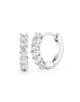 Roberto Coin Diamond Hoops in 18k Gold-Perfect Diamond Hoops White Gold