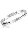 Roberto Coin Verona Diamond Bangle Narrow in White Gold