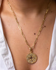 Roberto Coin Venetian Princess Medallion Necklace