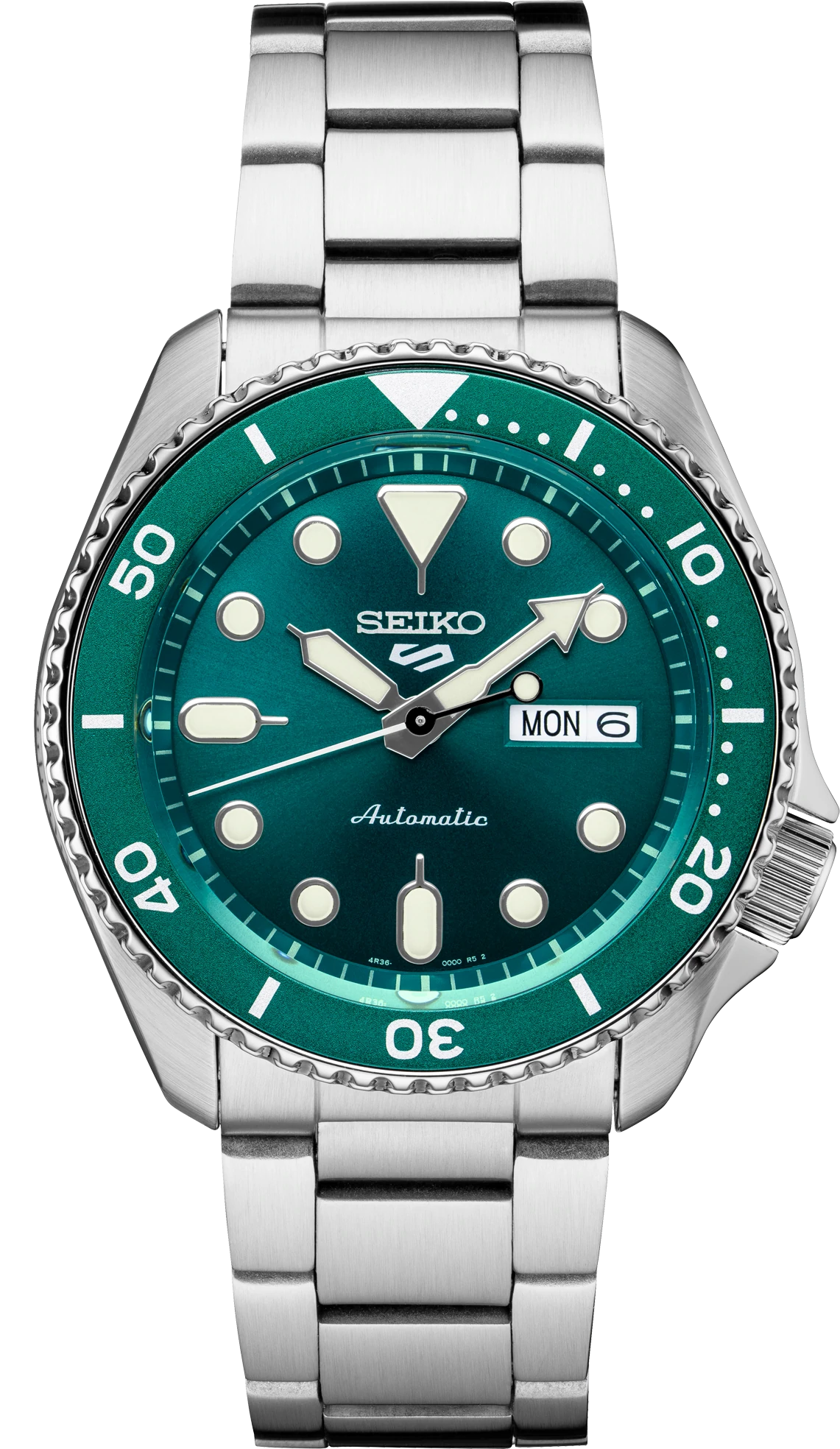 Seiko 5 2024 green dial watch