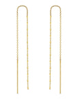14k Yellow Gold Bead Threader Earrings by Zoe Chicco - Skeie's Jewelers