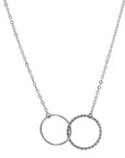 Silver Interlocked Circles Pendant Necklace by Carla | Nancy B. - Skeie's Jewelers