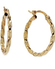 Carla | Nancy B. Twisted Gold Hoops