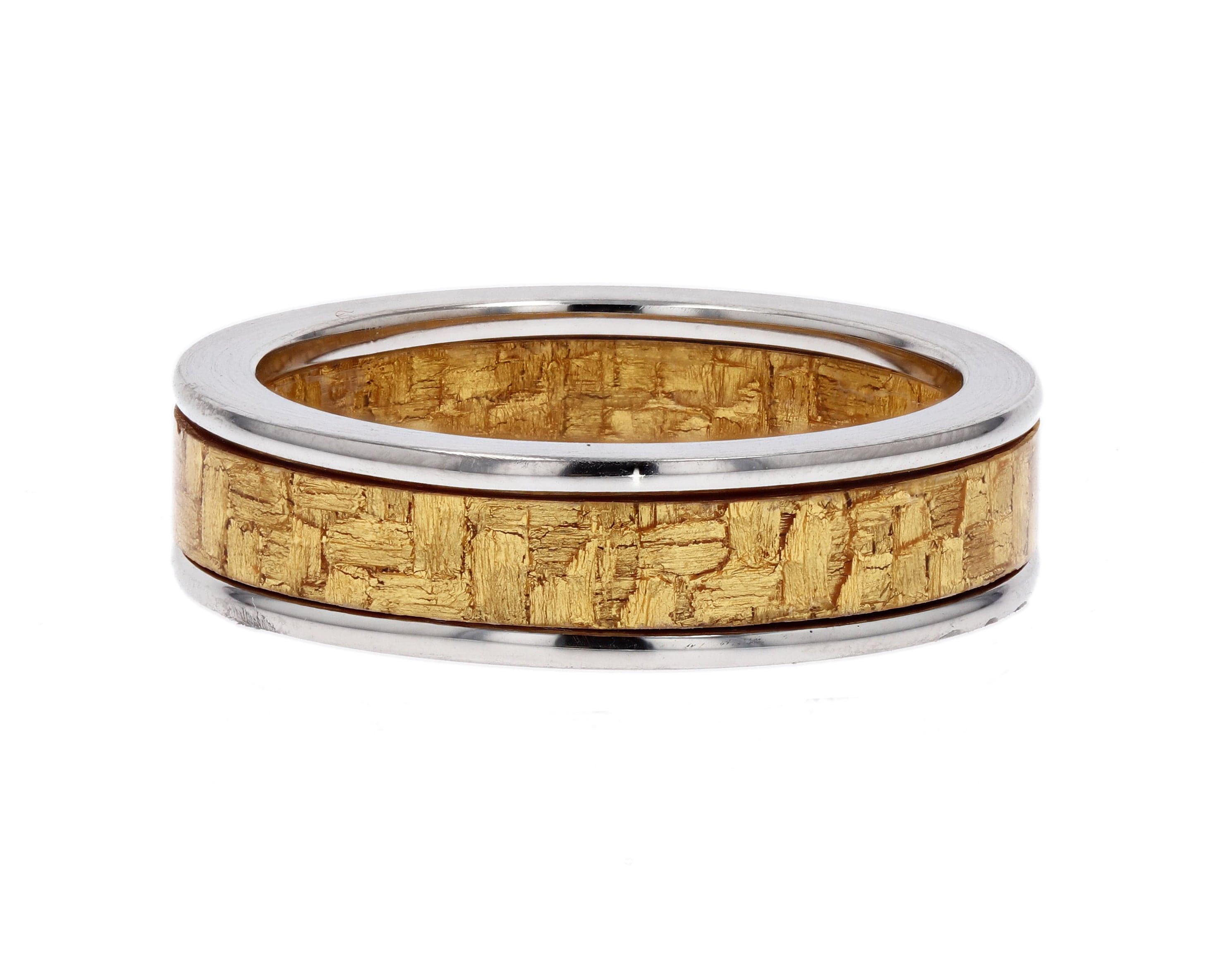 Furrer Jacot Textured Platinum Wedding Band 71-30330-A-U