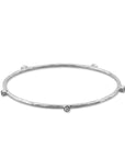 White Sapphire Silver Bangle Bracelet by Lika Behar - Skeie's Jewelers