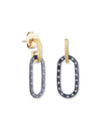 Lika Behar Oxidized Silver & 24k Gold 'Caroline' Dangle Earrings | CRL22-E-108-GXD