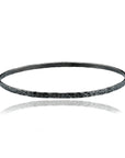Oxidized Sterling Silver Hammered Fusion Bangle by Lika Behar - Skeie's Jewelers