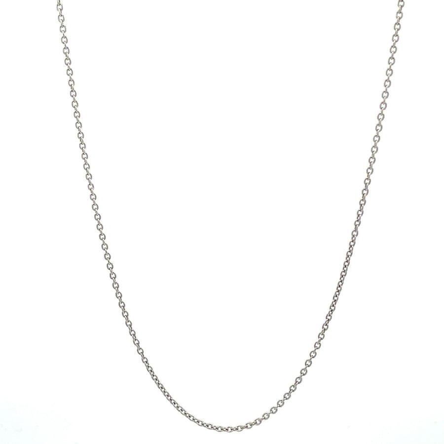 Platinum Round Cable Chain Necklace - Skeie's Jewelers