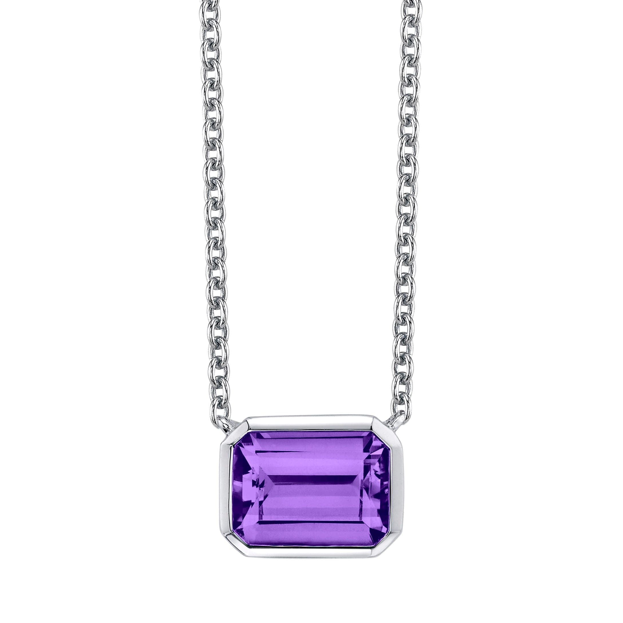 12mm. store Natural Round Amethysts Bezel Pendant 14k Yellow Gold / Double Sided / NOT Gold Filled NOT Gold Plated / Chain NOT Included