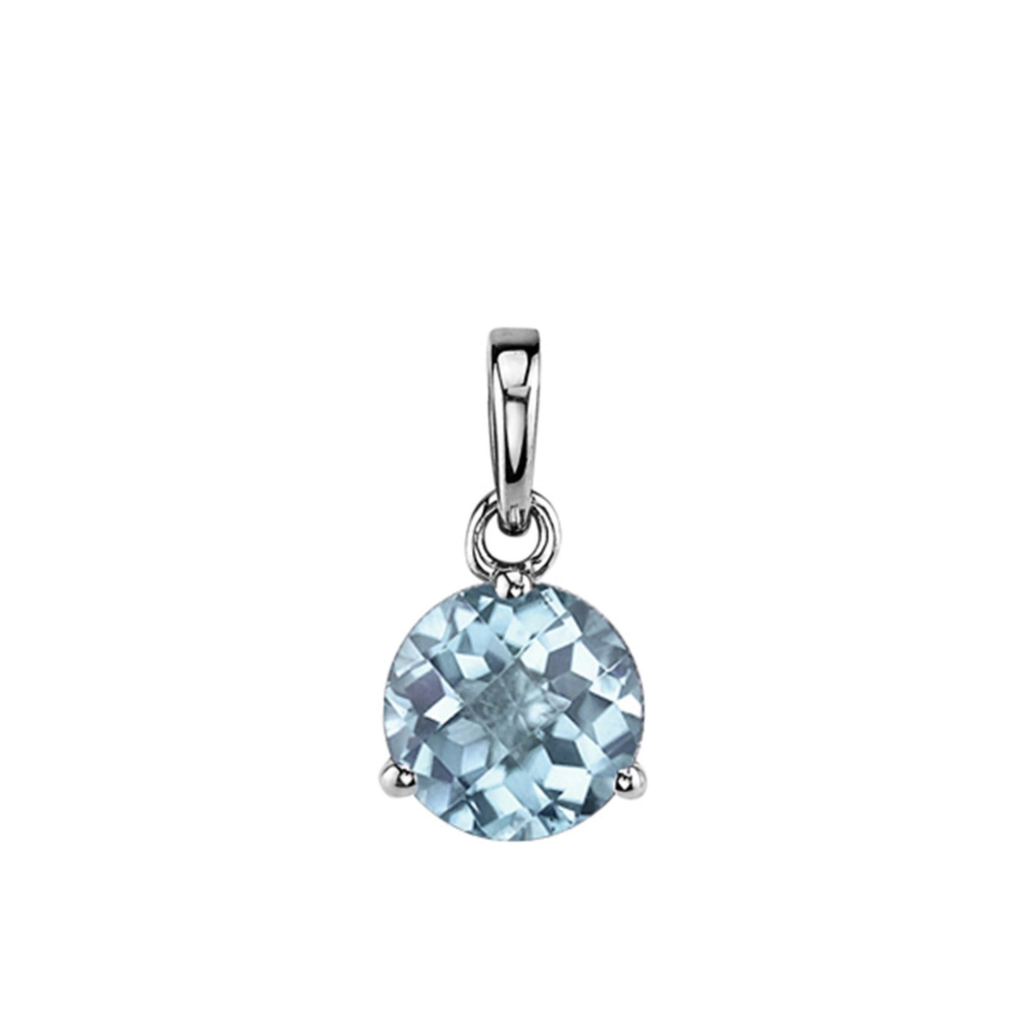 Aquamarine Gemstone Necklaces Online in USA - Aqua Stone Necklace