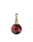 Garnet Gold Pendant Necklace by Stanton Color Yellow