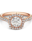 Halo Forevermark Engagement Ring by Rahaminov Diamonds Front