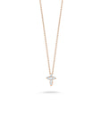 Roberto Coin Cross Pendant Necklace - Tiny Treasures Rose Gold