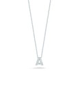 Roberto Coin Diamond Initial Pendant Necklace - Tiny Treasures Collection A