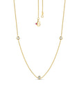 Roberto Coin Diamond Station Necklace Yellow Gold 3