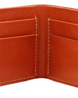 Rosie Leather Bifold Wallet Light Brown