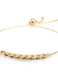 Zoe Chicco 14k Gold Large Curb Chain Station Bolo Bracelet | LCSB-1-14K
