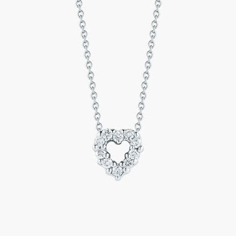 Roberto Coin Tiny Treasures Reversible Diamond & Gemstone Heart Necklace