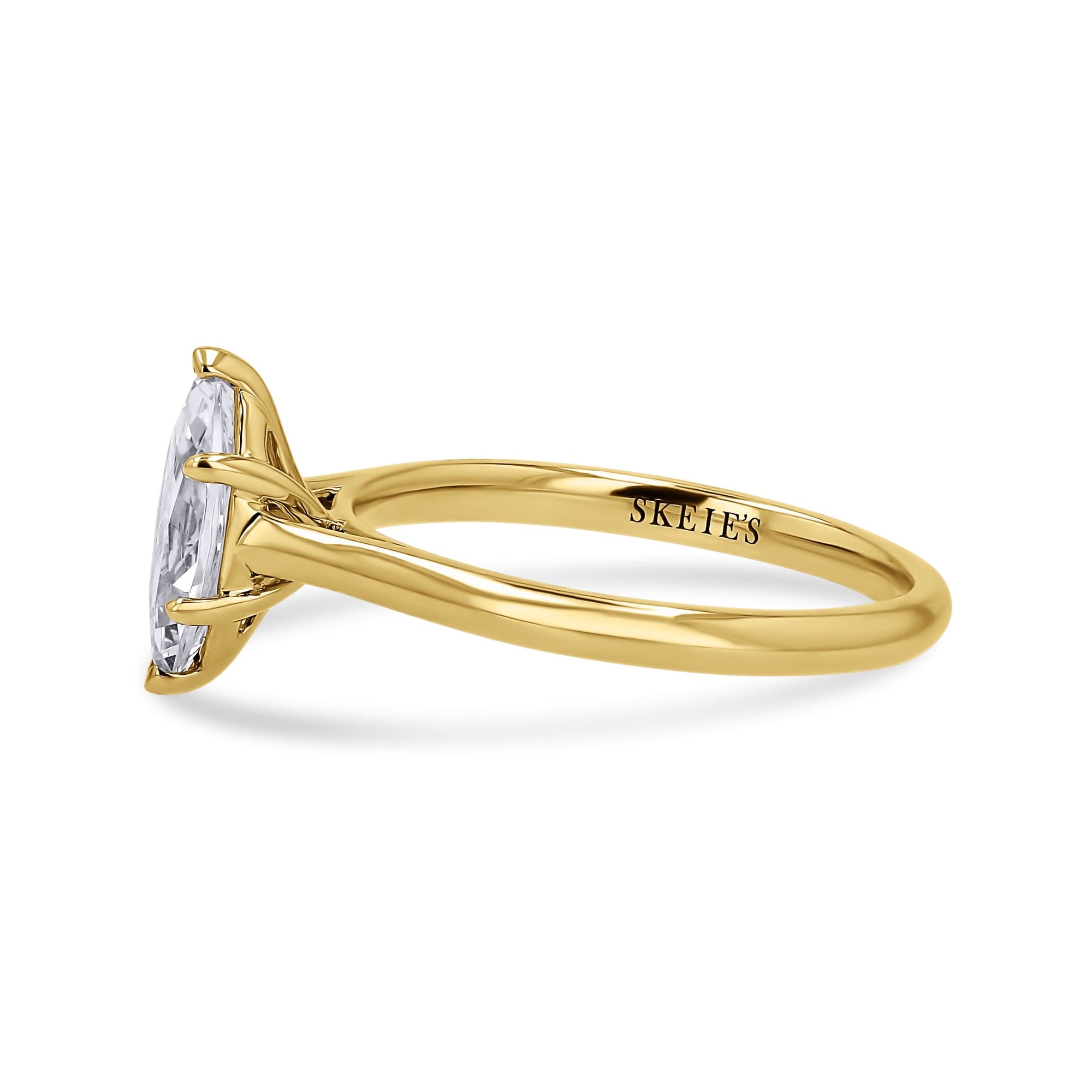 Skeie's Signature Marquise Solitaire Engagement Ring - Customizable Setting (Copy) - Skeie's Jewelers