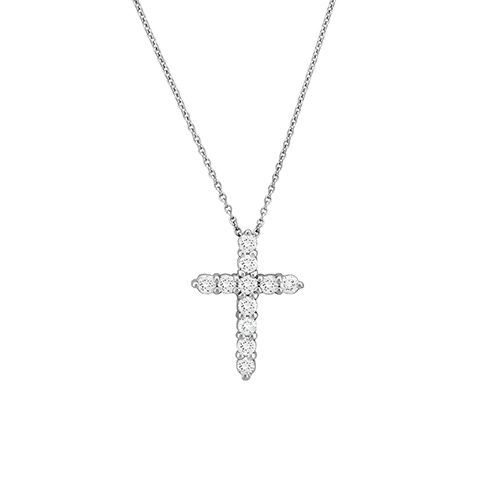 Roberto Coin 0.45ct Diamond Cross Necklace - Skeie's Jewelers