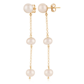 Carla | Nancy B. Pearl Station Drop Earrings