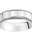 Low-Dome Satin Finish Men's Band with Milgrain Edges - Skeie's Jewelers