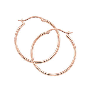 Rose Gold 1.5mm Everyday Hoops by Carla | Nancy B. - Skeie's Jewelers
