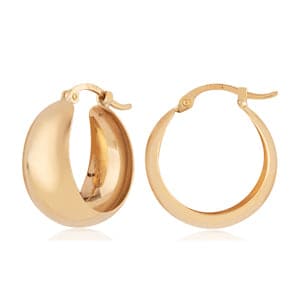 Carla | Nancy B. Plain Band Hoop Earrings - Skeie's Jewelers