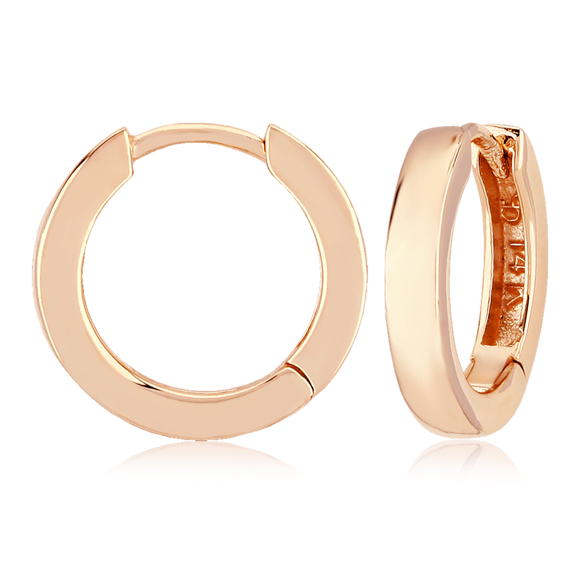 Gold Hinged Huggies - Skeie's Jewelers