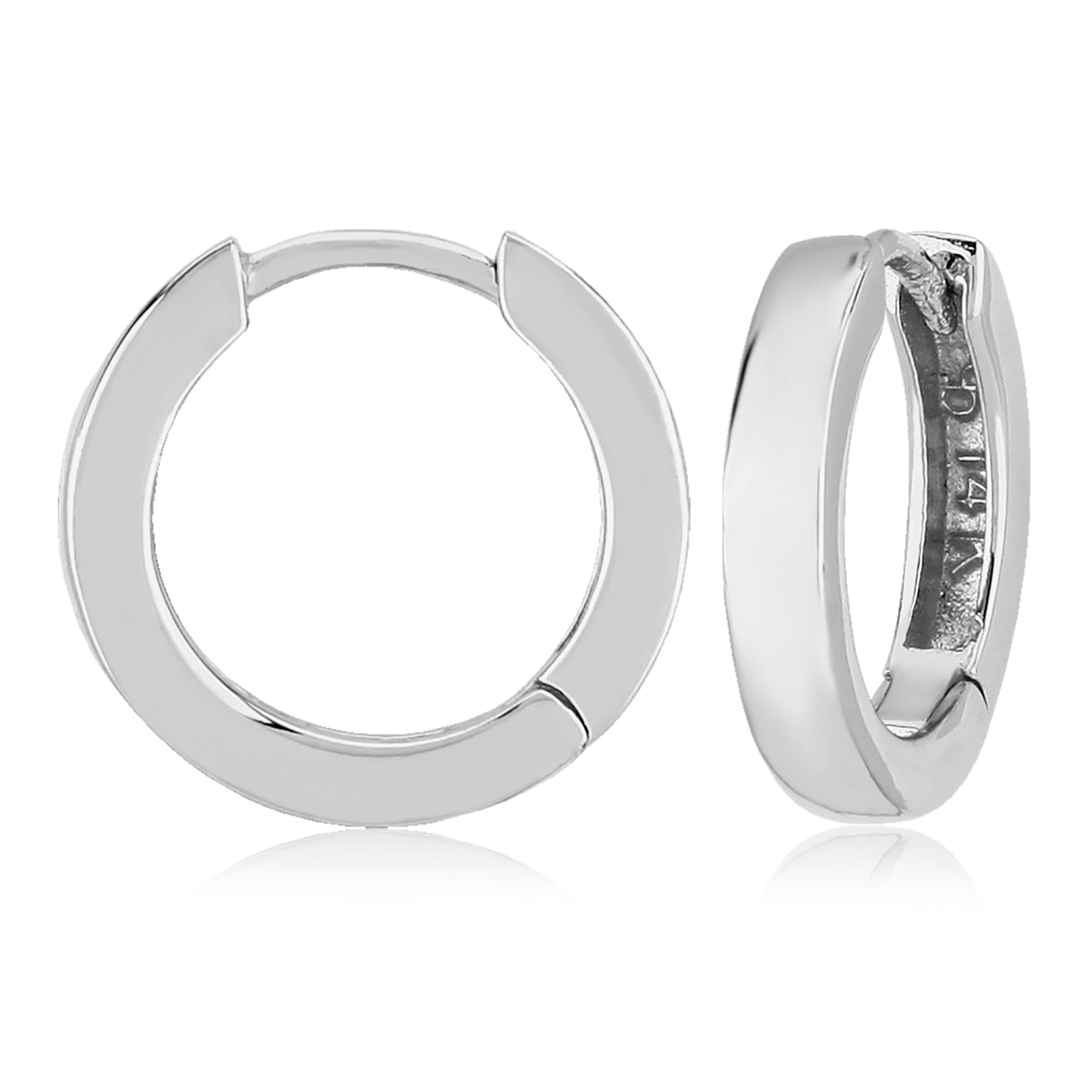 Gold Hinged Huggies - Skeie's Jewelers