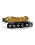 Lika Behar Oxidized Silver and Gold Wrap Around Stockton Ring - Skeie's Jewelers