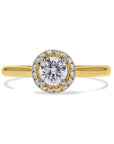 Halo-Set Diamond Engagement Ring - Skeie's Jewelers