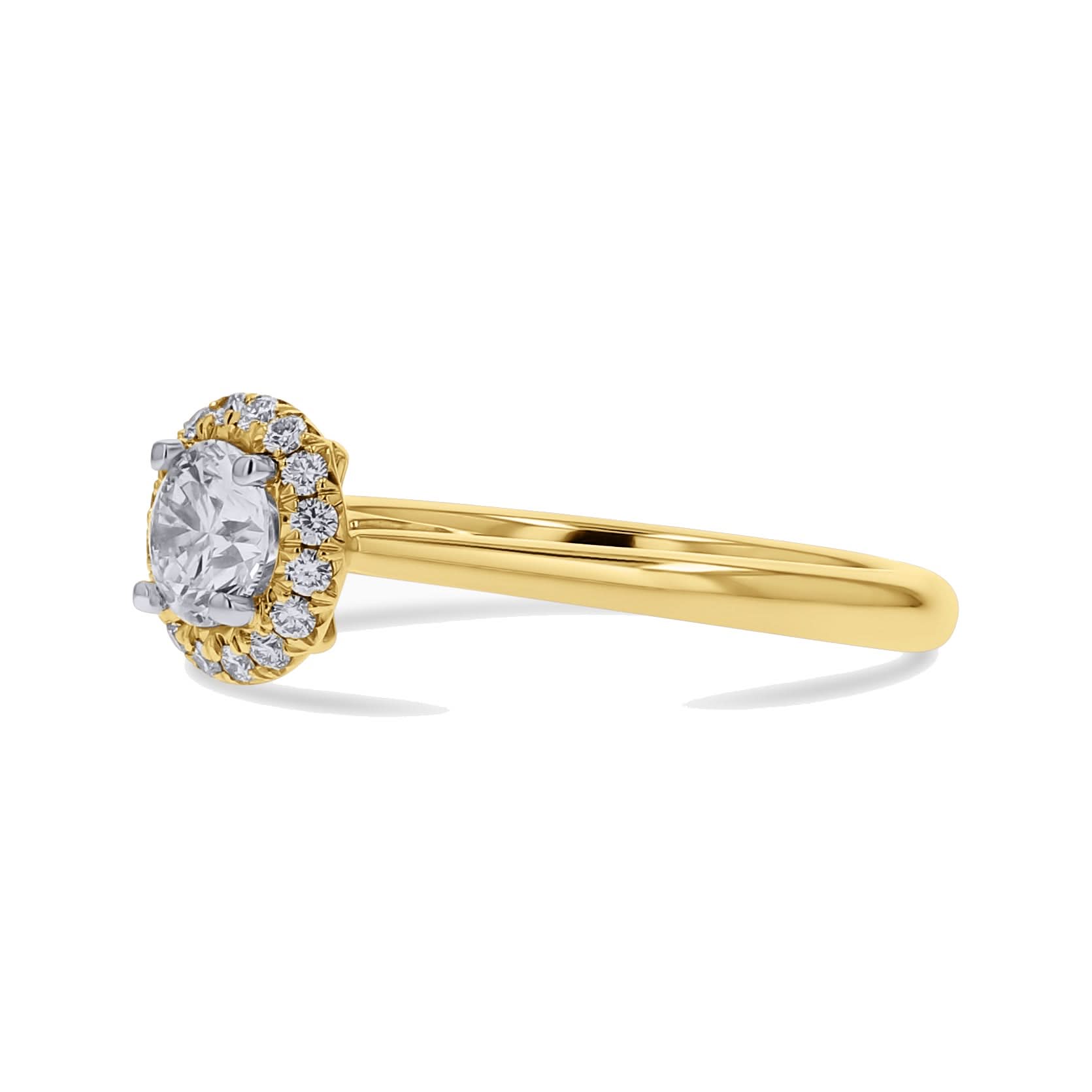 Halo-Set Diamond Engagement Ring - Skeie's Jewelers