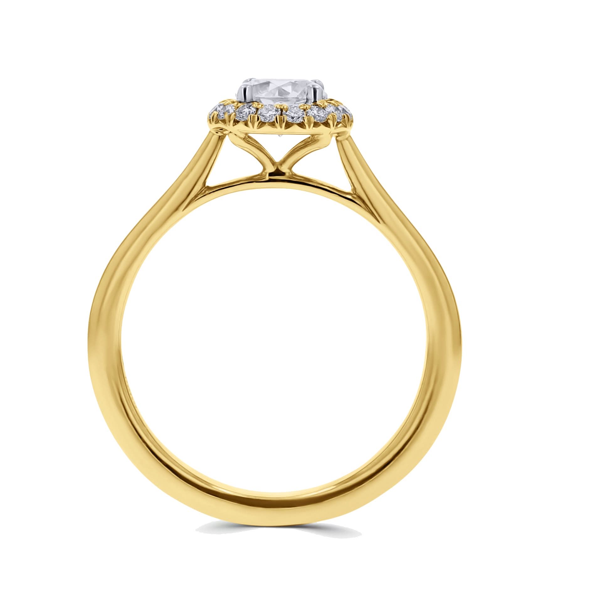 Halo-Set Diamond Engagement Ring - Skeie's Jewelers
