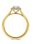 Halo-Set Diamond Engagement Ring - Skeie's Jewelers