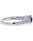 Sapphire Pave Diamond Ring - Skeie's Jewelers
