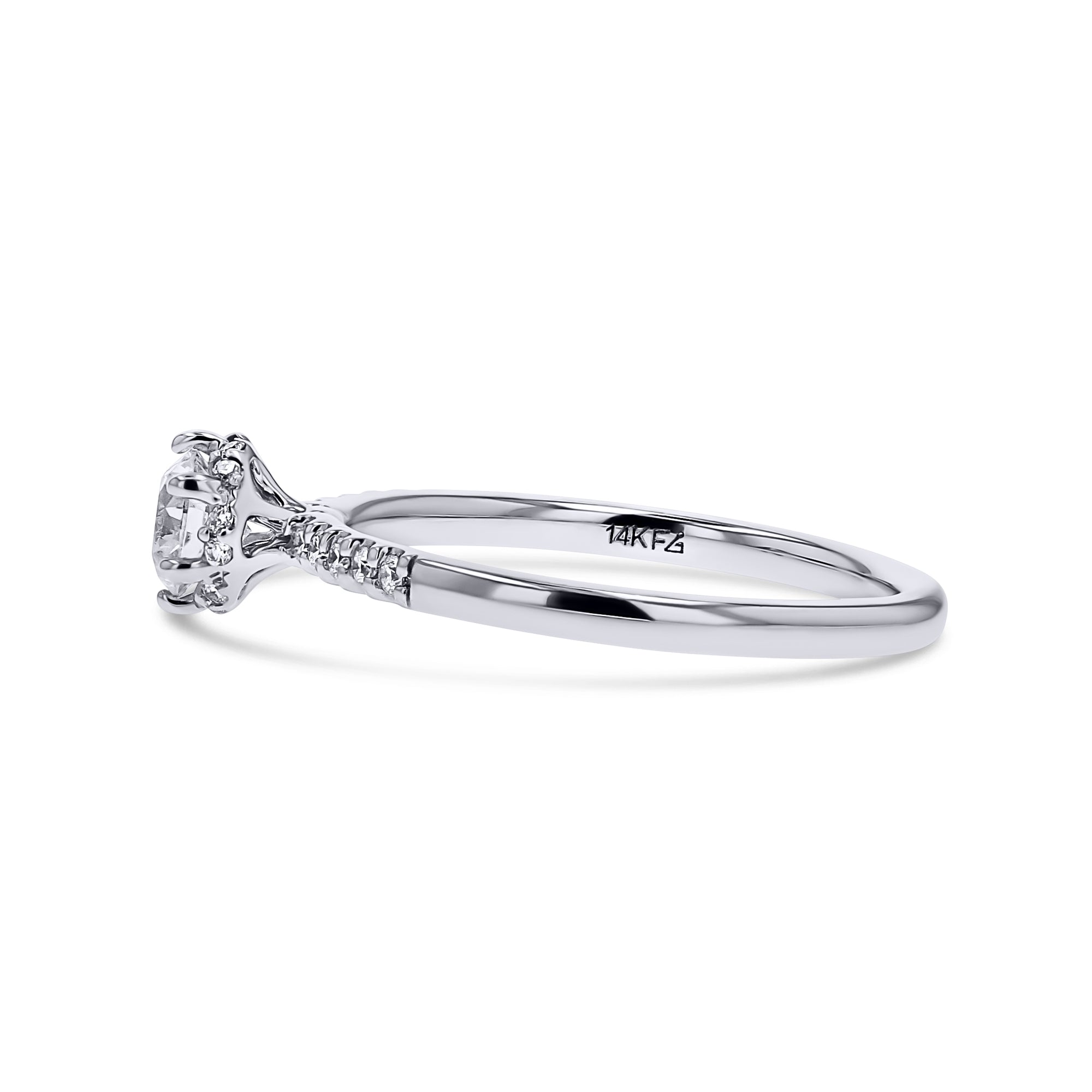Petal-Halo Diamond Engagement Ring - Skeie's Jewelers