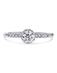 Petal-Halo Diamond Engagement Ring - Skeie's Jewelers