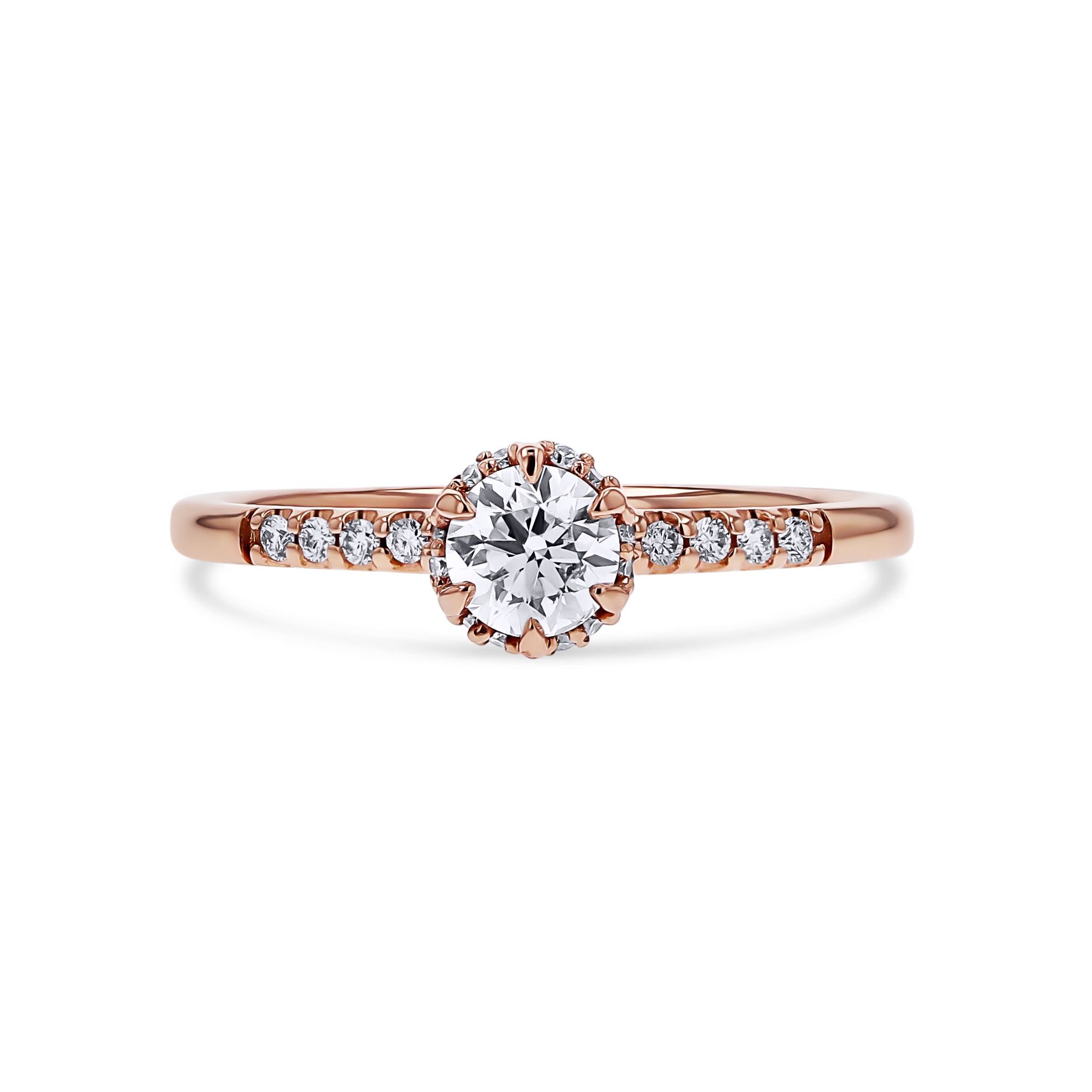 Petal-Halo Diamond Engagement Ring - Skeie's Jewelers