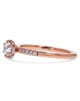 Petal-Halo Diamond Engagement Ring - Skeie's Jewelers