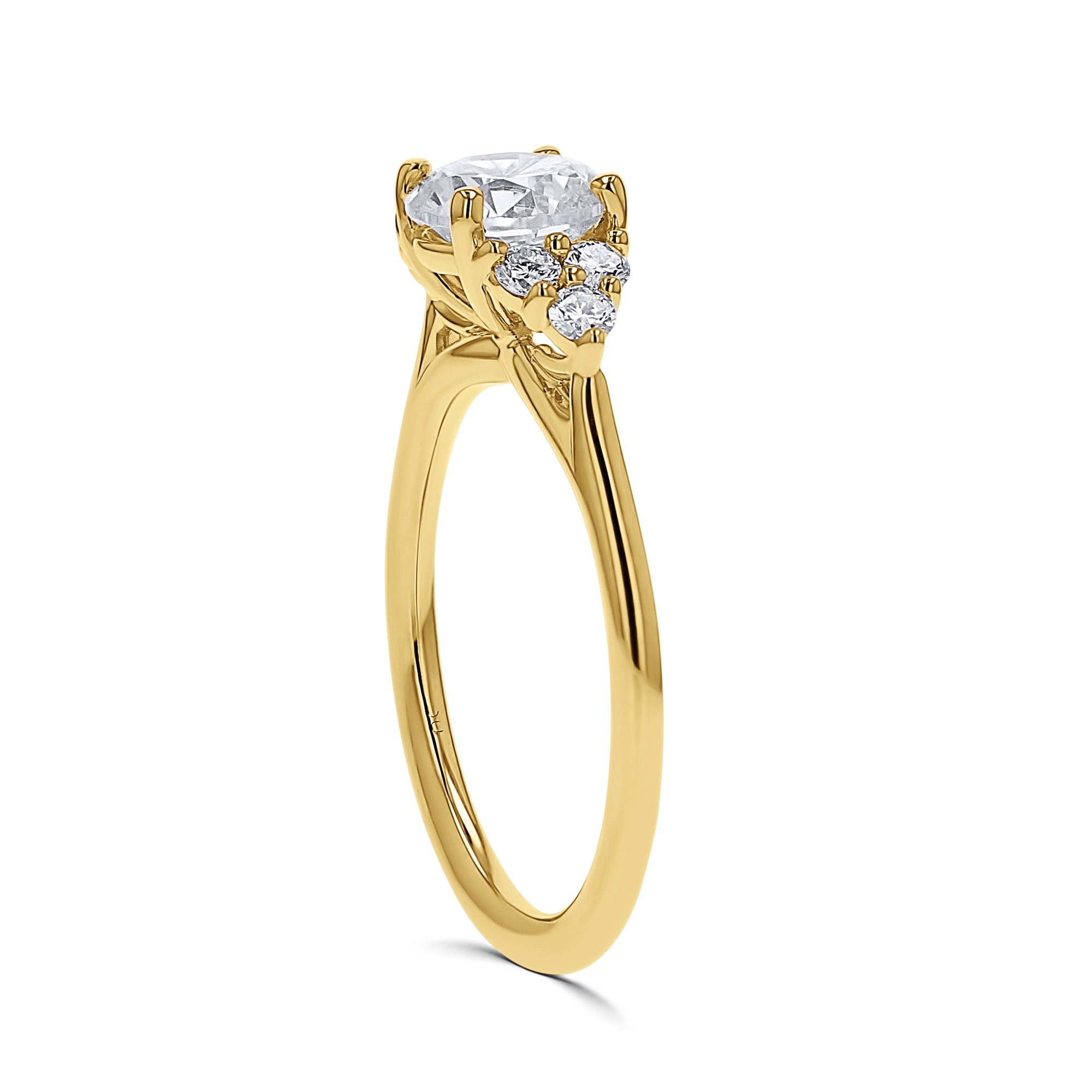 Cluster-Style Diamond Engagement Ring - Skeie's Jewelers