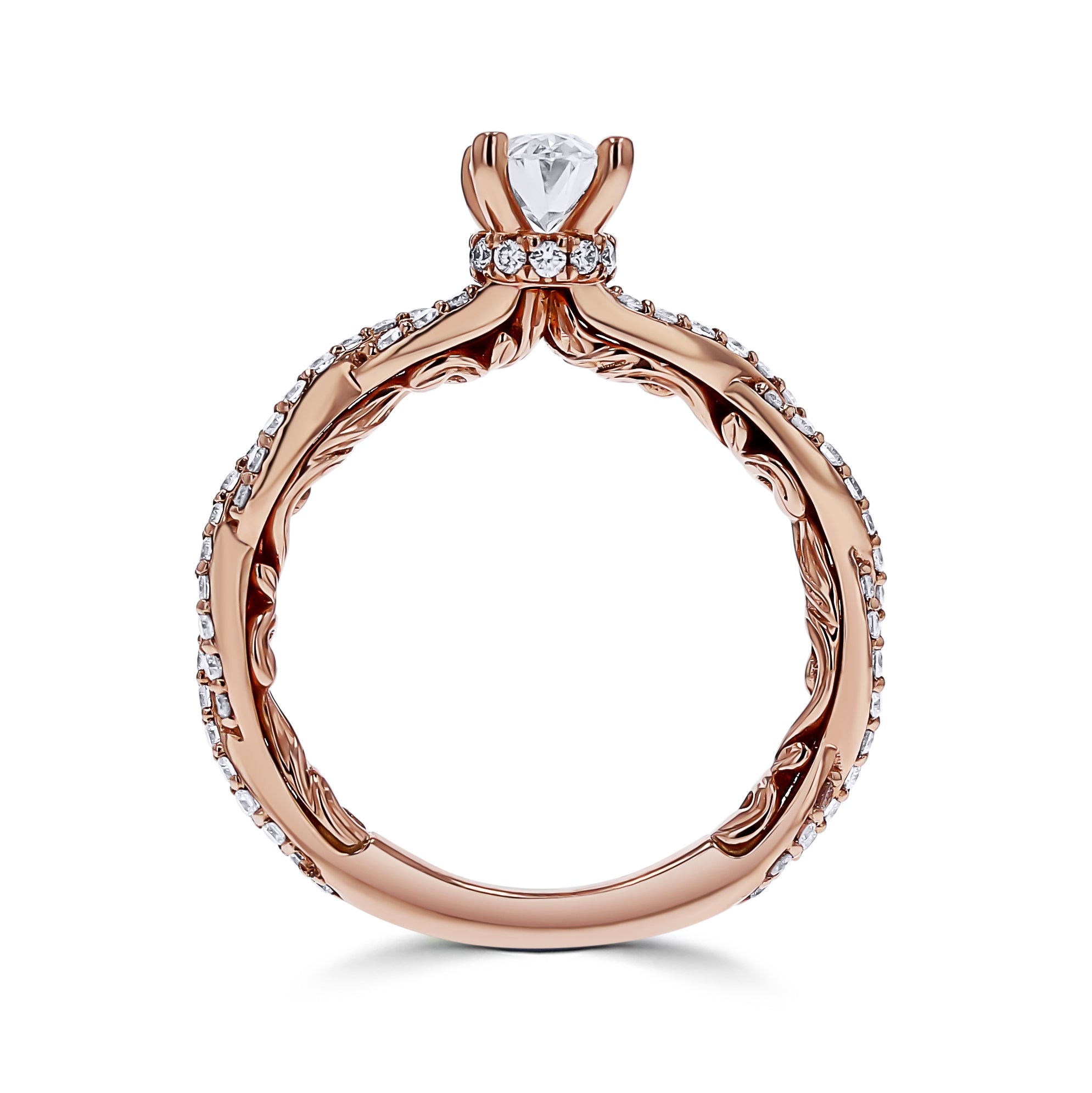 Diamond Accented Twist Engagement Ring - Skeie's Jewelers