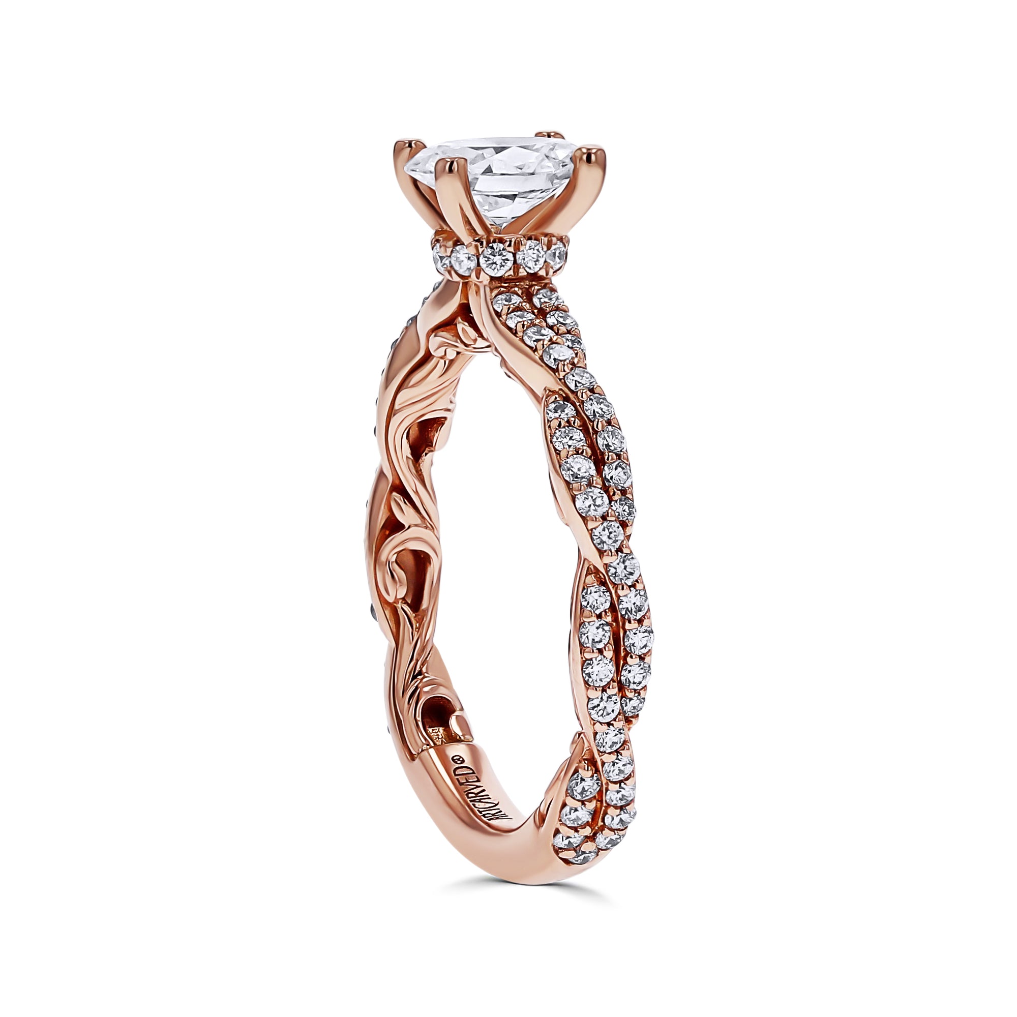 Diamond Accented Twist Engagement Ring - Skeie's Jewelers