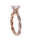Diamond Accented Twist Engagement Ring - Skeie's Jewelers